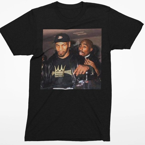 Mike Tyson And Tupac T-shirt, Boxing Fan Shirt, Boxing Legend Tee Shirt For Fans - Picture 1 of 5